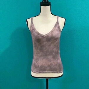 American eagle purple tie dye tank top in size medium